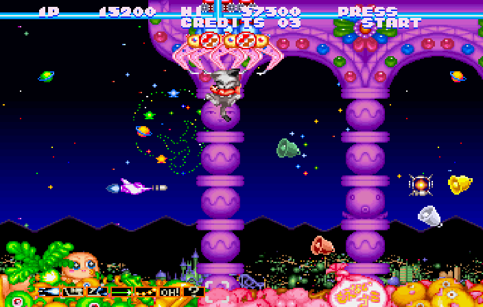 Gokujyo Parodius-Da! Deluxe Pack screenshot 3 for Sega Saturn